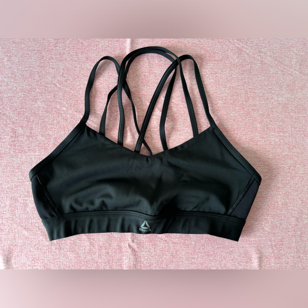 Reebok Medium Sports Bra in Black